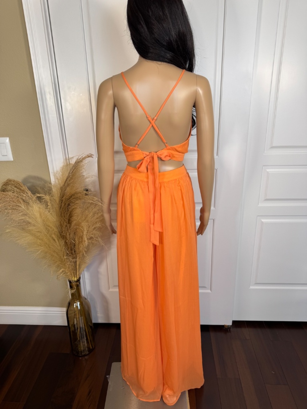 ORANGE WOMEN'S WIDE LEG JUMPSUIT - NWT - Picture 7 of 14